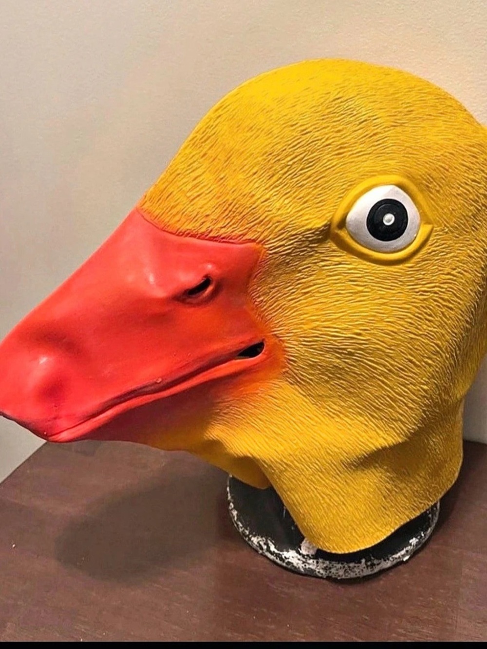 Duck Head Halloween Costume Yellow & Red Like New